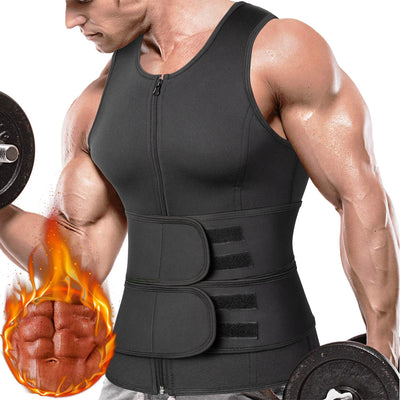 Men Sweat Vest Sauna Suit Waist Trainer Vest